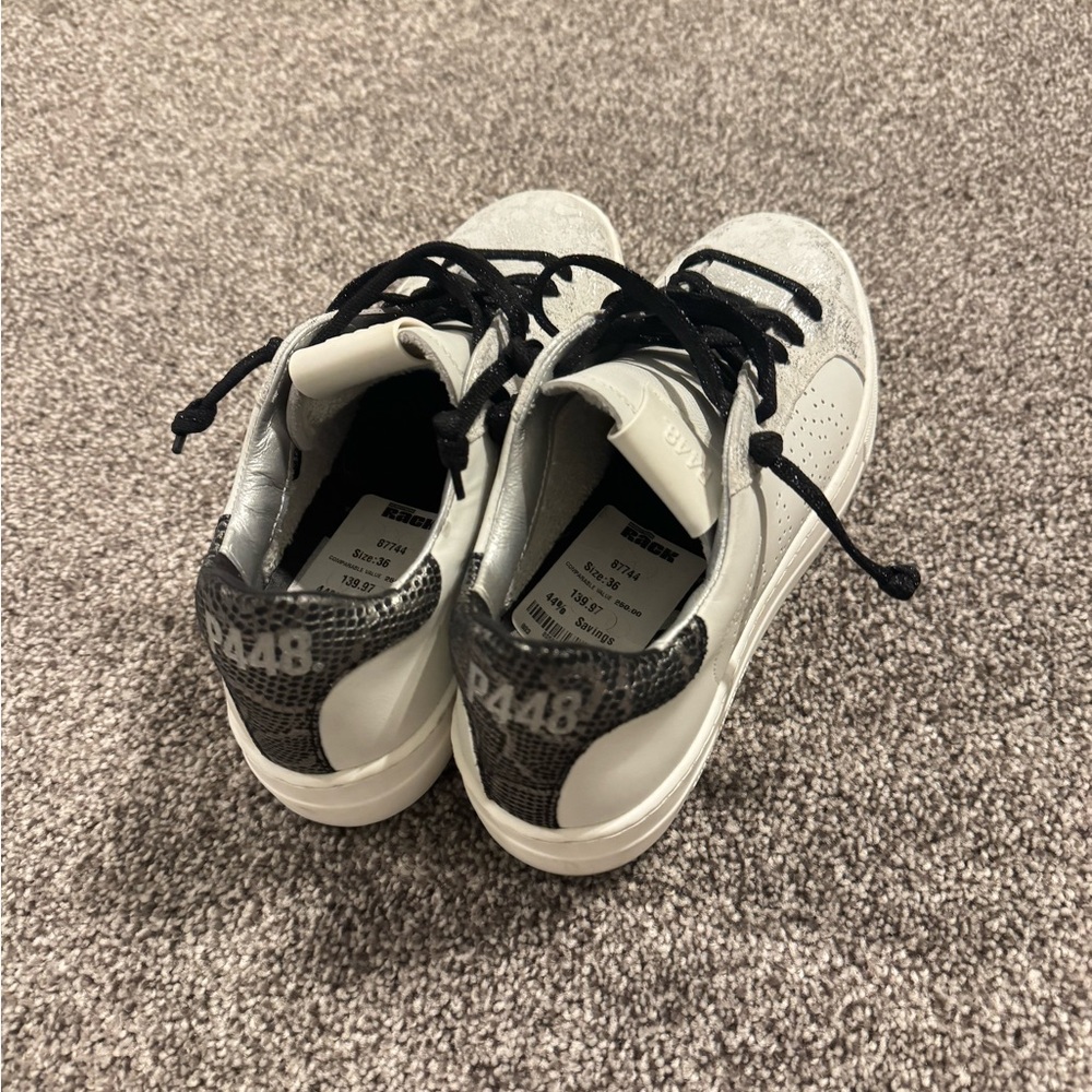 P448 Women's Sneakers in Black and White
